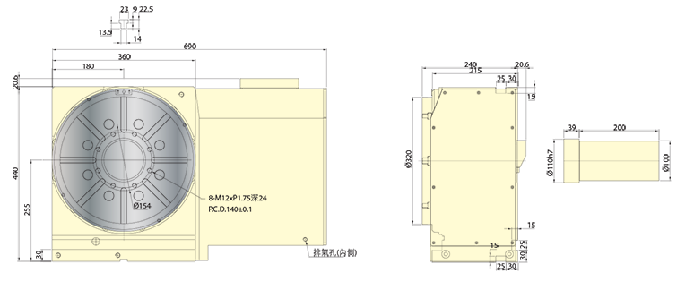 黑龍江滾齒凸輪黑龍江分度盤尺寸圖